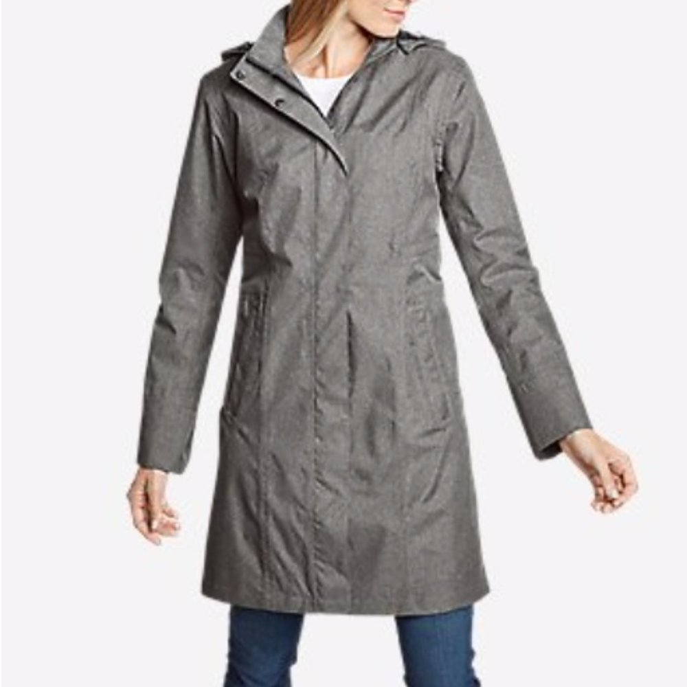 Eddie Bauer Girl On The Go Trench Coat- EUC, Plus Size